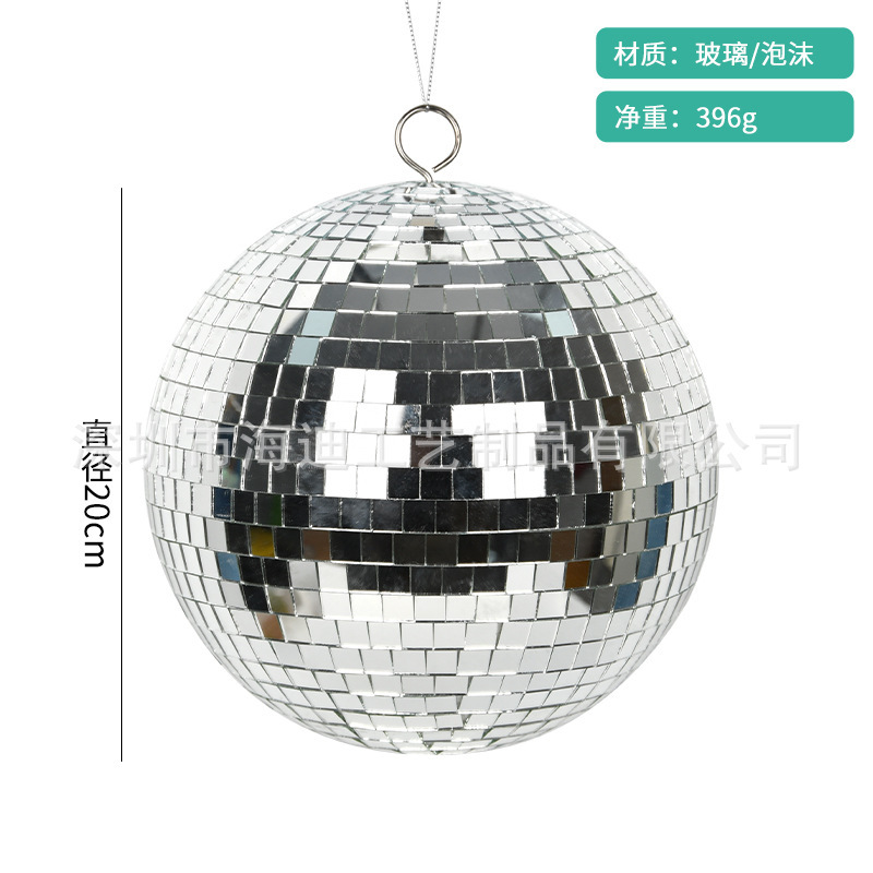 Espejo de vidrio de bar de boda ktvdisco discoteca iluminación de escenario bola láser oro plata bola reflectante roja