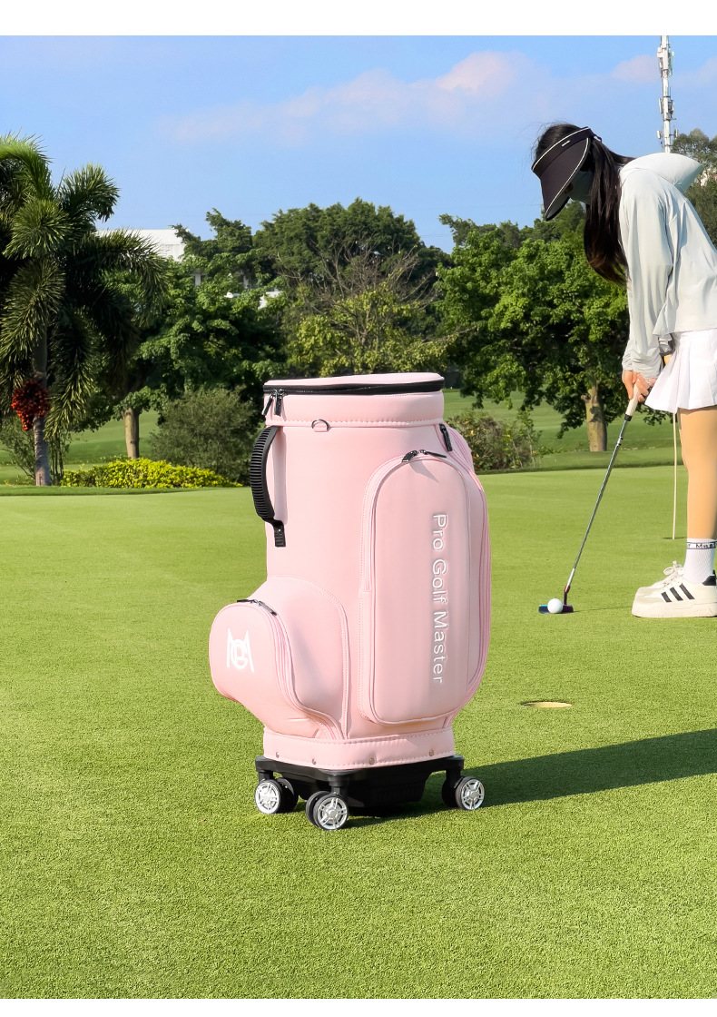 Túi golf PGM nữ 4 bánh du lịch máy bay nhẹ chống xước chống thấm — Màu xanh hoàng gia [bốn bánh đa năng im lặng/chống xước và chống thấm nước/thanh giằng ẩn] YWB051, Bột Macaron [bốn bánh đa năng im lặng/chống xước và chống thấm nước/thanh giằng ẩn] YWB051, Macaron Green [bốn bánh đa năng im lặng/chống xước và chống thấm nước/thanh giằng ẩn] YWB051 chi tiết 15