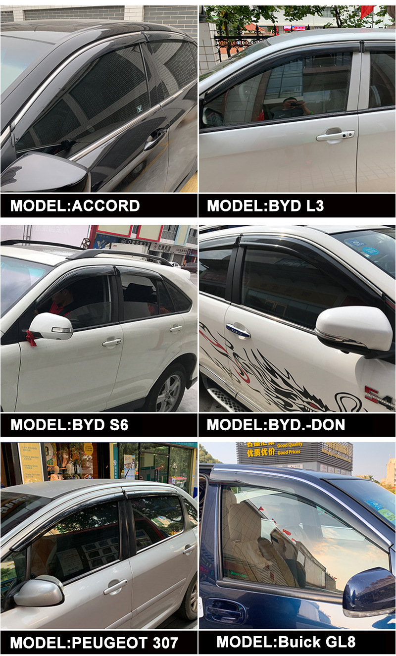 Suitable for Jaecoo J5 Window visor, car window rain and sun shield, rain eyebrow [Global]