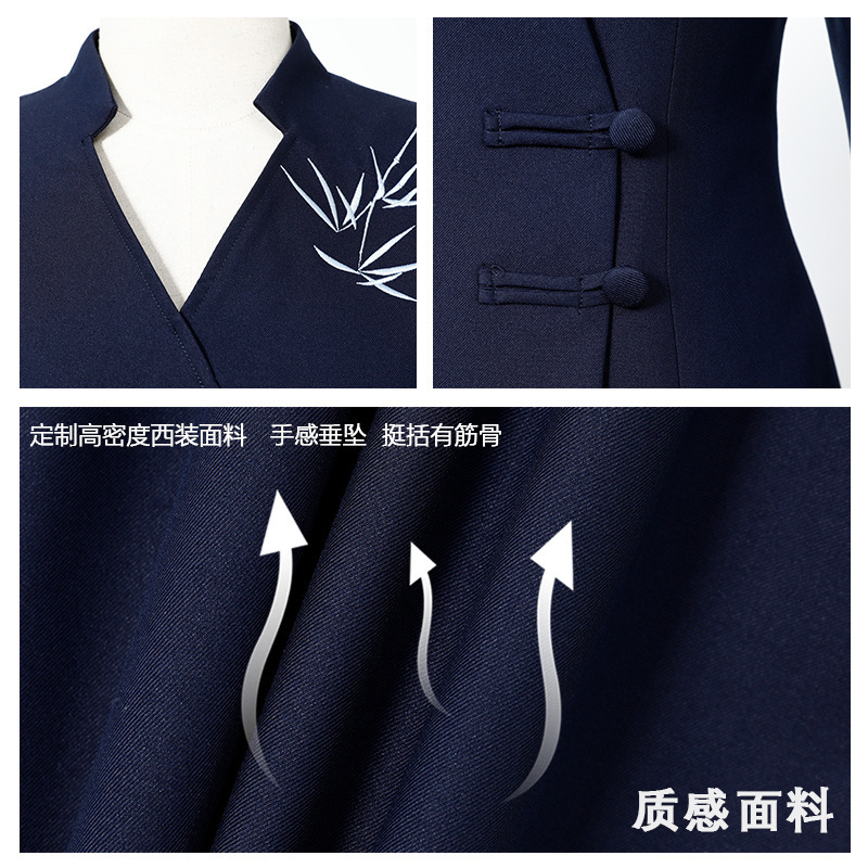 新中式西装套装女2025新款国风刺绣职业西服外套高端售楼部工作服|undefined