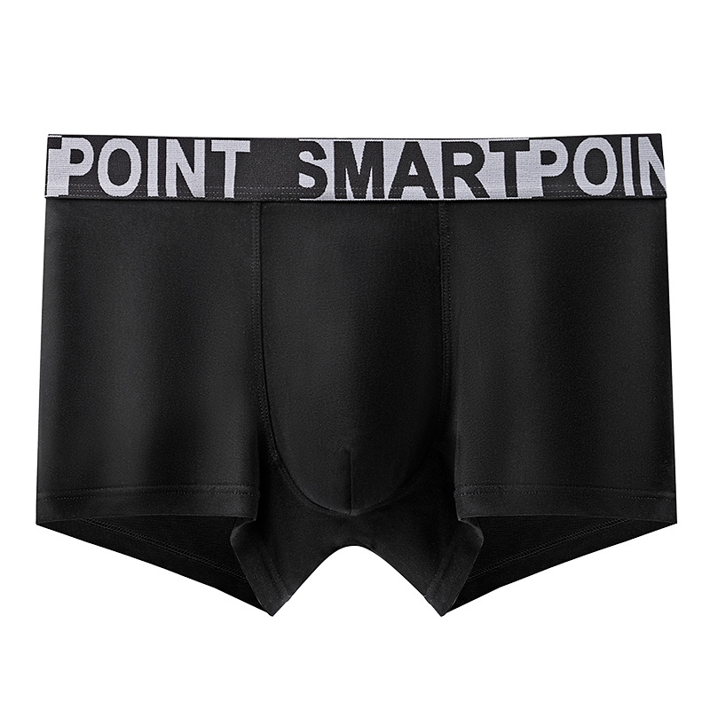Calzoncillos bóxer de cintura media para hombre, shorts de cuatro esquinas, ropa interior juvenil para todas las estaciones, elegante, cómoda, deportiva, ropa interior masculina de puro algodón.