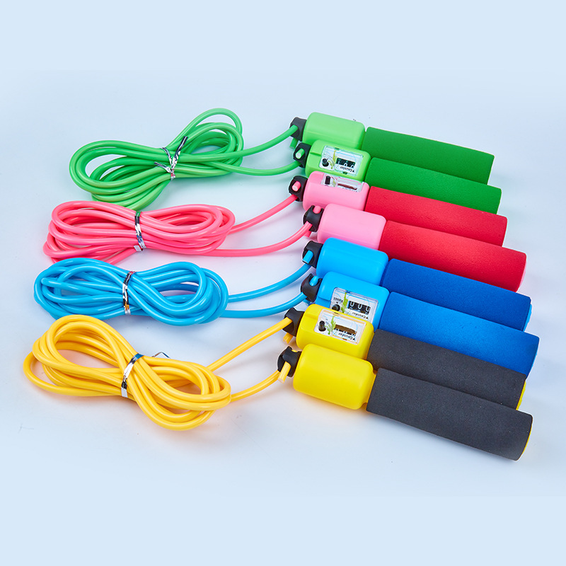 [Envío gratis] 6129 Examen de saltar cuerda estudiante esponja contando saltar cuerda examen deportivo entrenamiento de competencia de fitness saltar cuerda