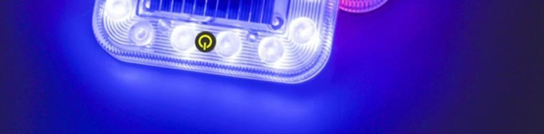 Truck solar flash light motorcycle anti-rear-end display wide warning light car rear taillight led wiring-free