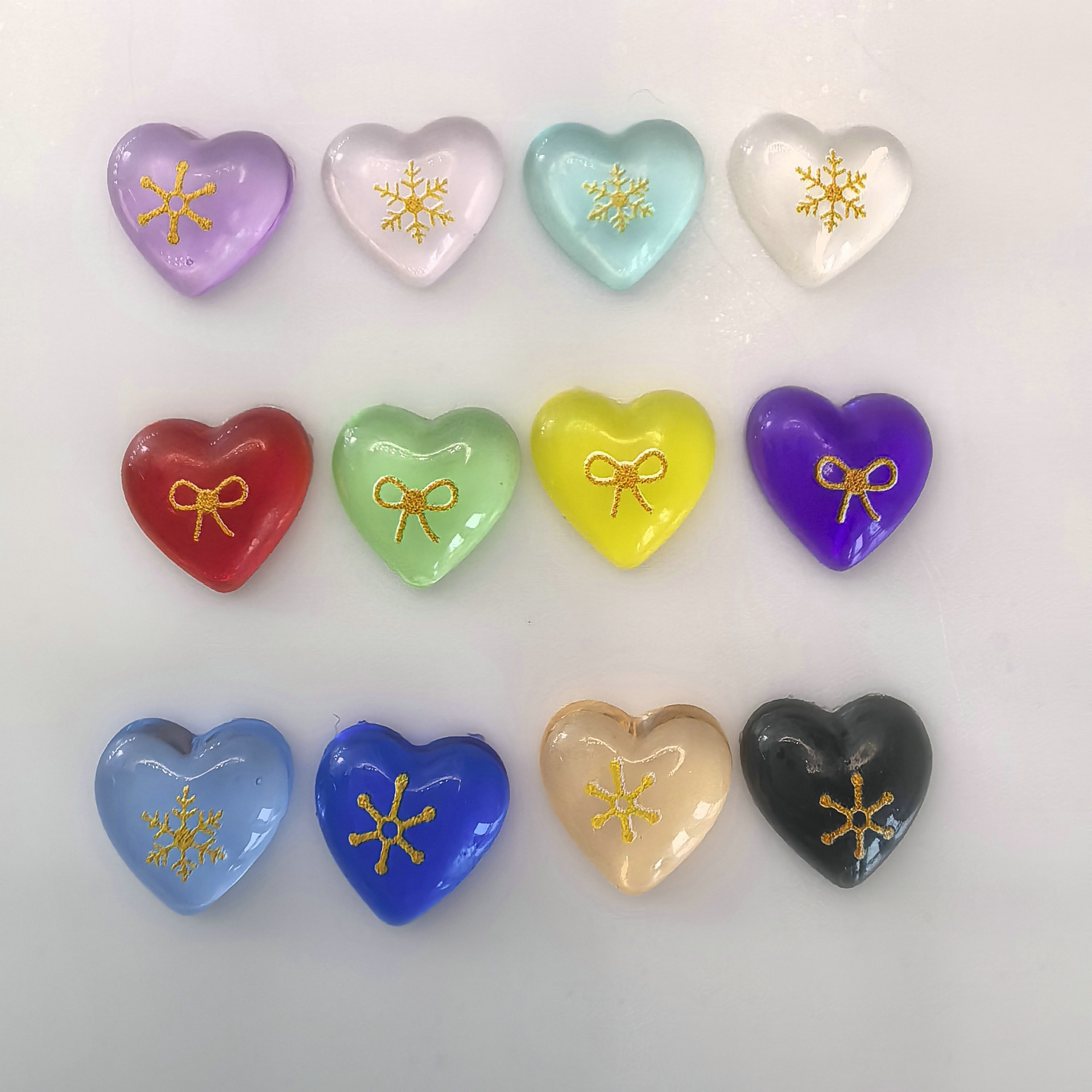 爱心贴片座装饰品树脂diy平底心形美甲饰品美甲钻0003.j