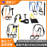 TRX拉力带拉力绳悬挂式训练带 拉力器悬挂绳阻力带健身套装