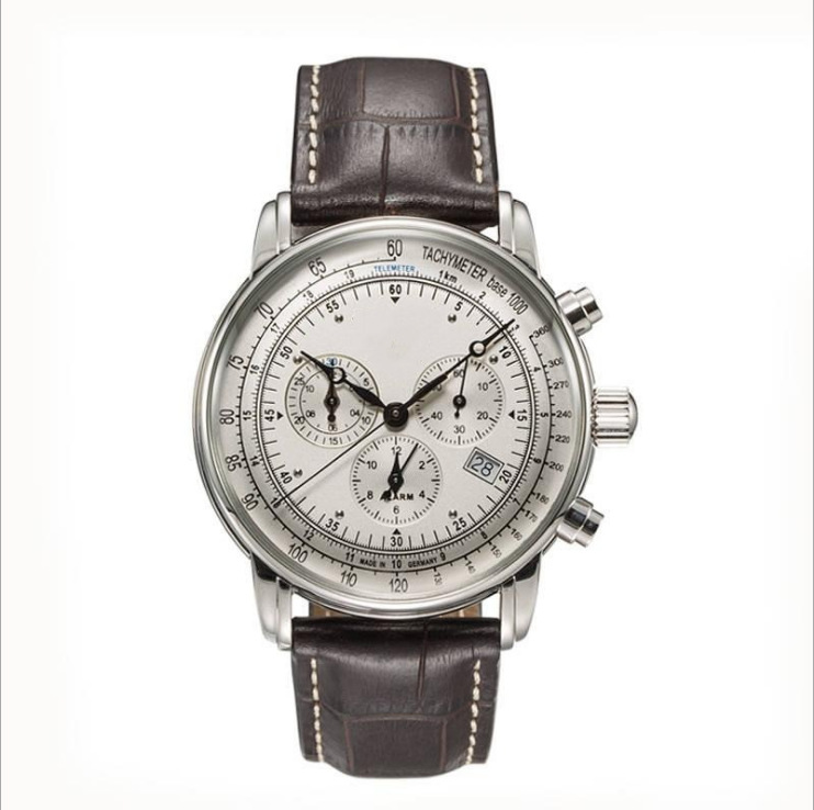 2020 foreign trade men's leisure belt steel belt quartz 6-pin multifunctional watch manufacturers wholesale