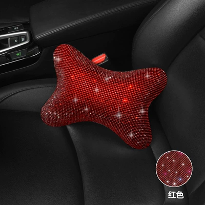 Car Supplies Car Pillow Four – Headrest - red-diamond-star-fashion-headrest-one