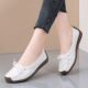 [Soft leather soft soles] Summer one-step mother shoes beef tendon soles women's shoes flat bean shoes non-slip pregnant women's shoes