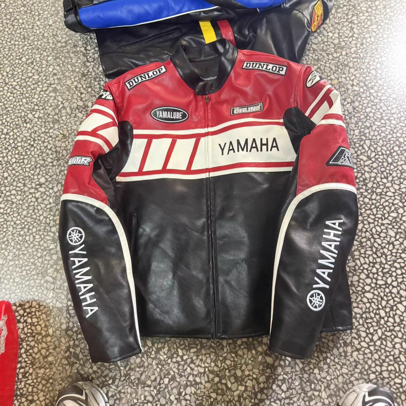 Yamaha Rossi Classic Yamaha Co-Branded Dennis Brembo Moto Gp Racing Suit Coach Jacket