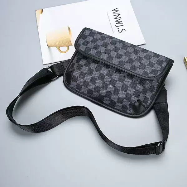 Men's small square messenger bag, casual crossbody bag, street style phone bag, shoulder bag, backpack, wholesale men's crossbody bags