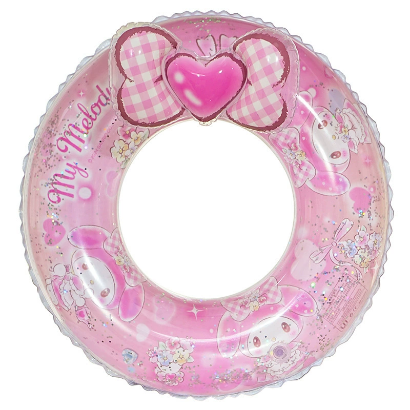 Sanrio, genuine nail sequins, children's inflatable swimming ring PVC, increased thickness