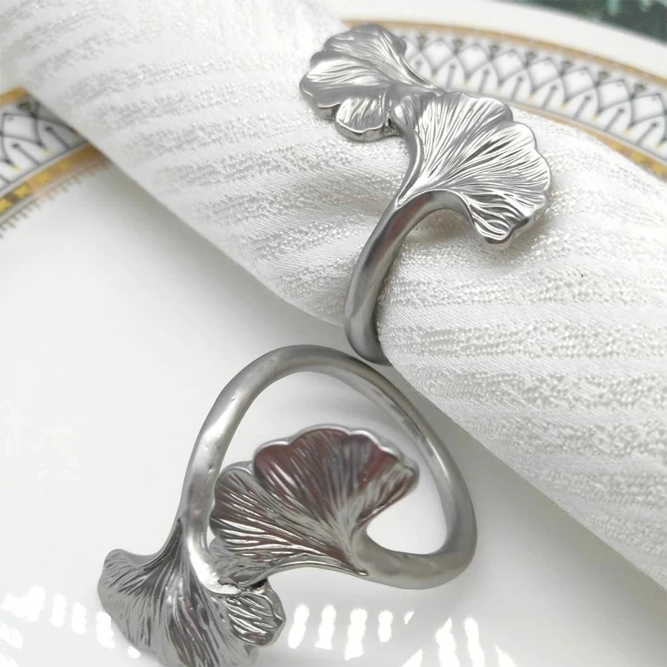 4-PCS-Ginkgo-Leaf-Metal-Napkin