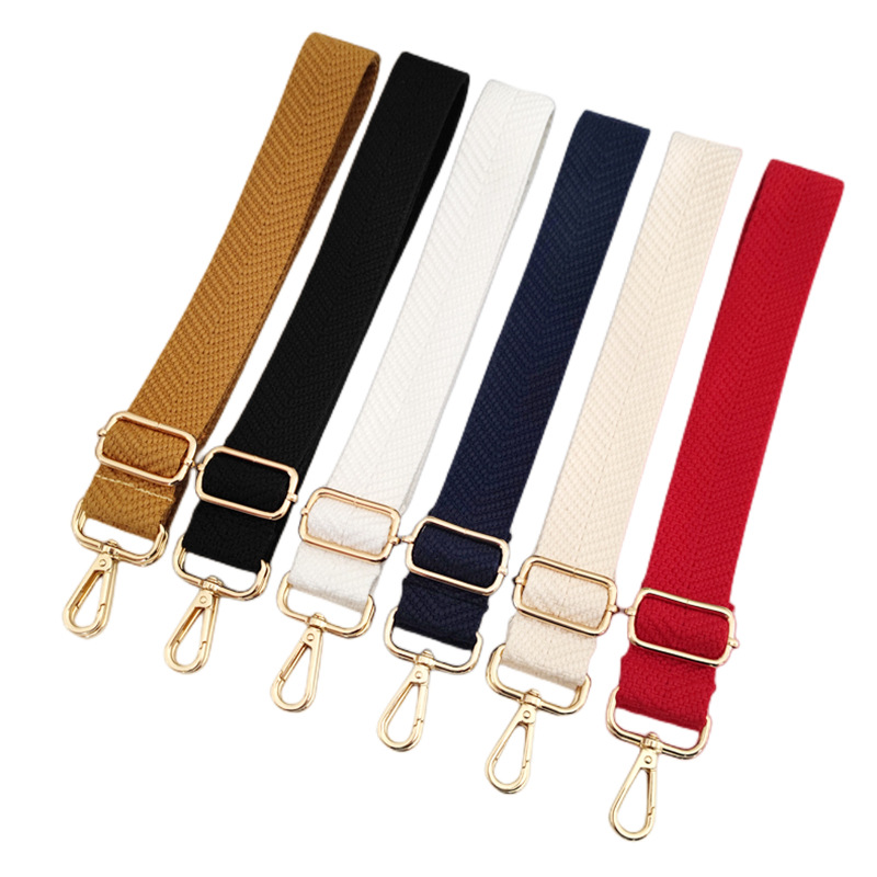 Polyester Cotton Solid Color Bag Strap display picture 1