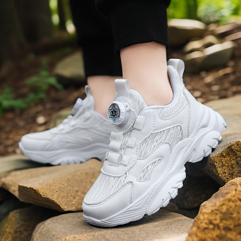 white breathable children's autumn lightweight white sneakers for…