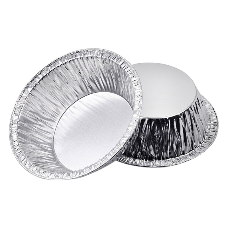 Egg tart mold disposable tin foil egg tart holder aluminum foil Portuguese egg tart base holder 100 pieces of egg tart cup cake mold