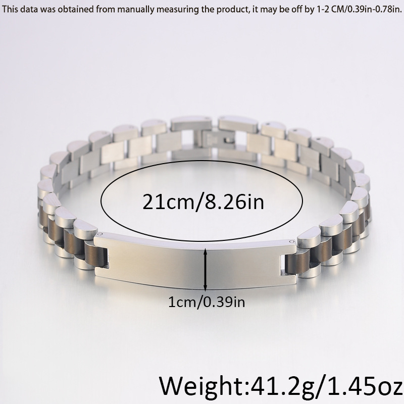 Nueva pulsera de acero de titanio de lujo ligero transfronterizo tres cuentas curvas se puede grabar pareja de alta sensación joyas pulsera image 11