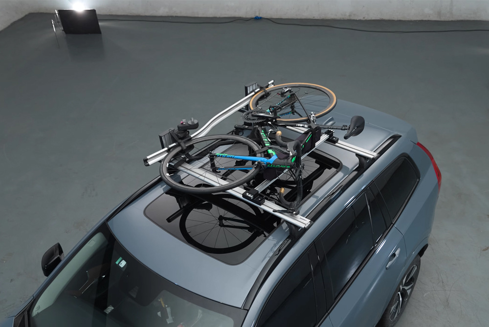 KW pro roof bike retractor roof road roof rack flat bracket flat bike rack