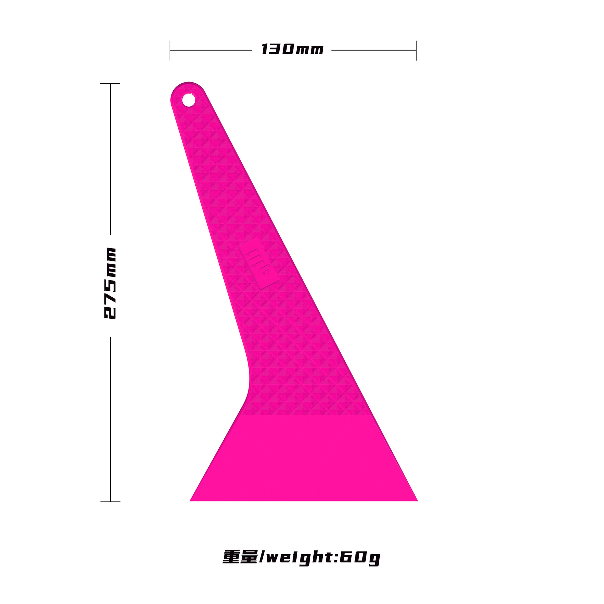 herramienta de adhesión de película de automóvil triangular en stock raspador duro resistente a altas temperaturas construcción de película de ventana para ventana de automóvil dura