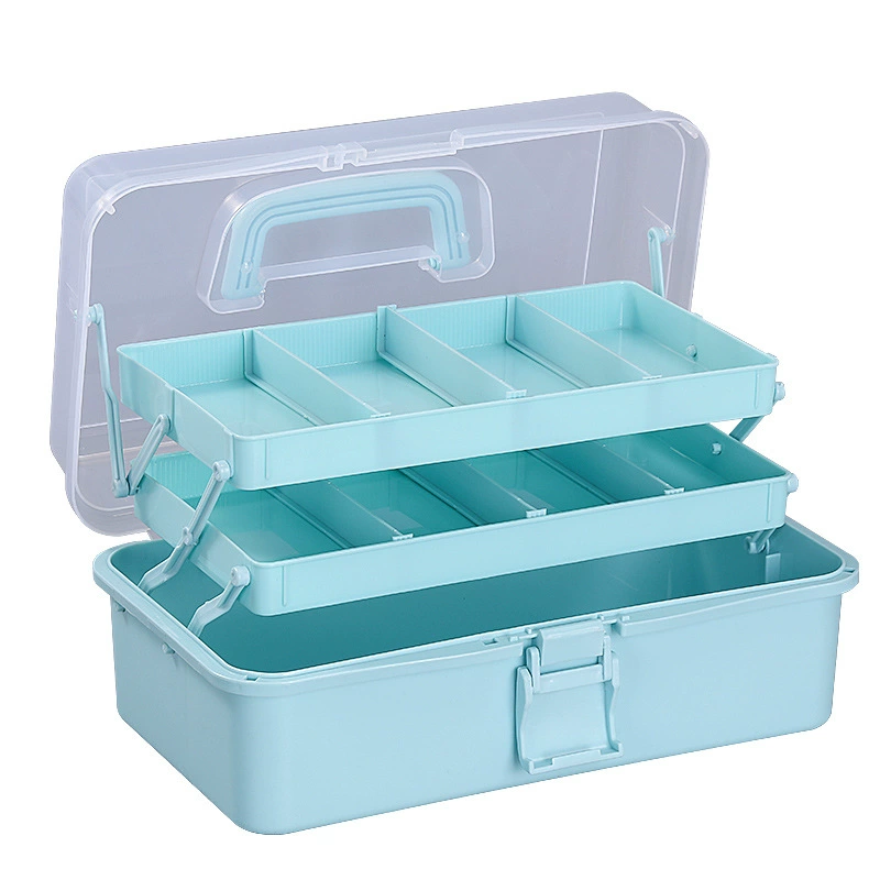 Plastic handheld big art storage box for manicure