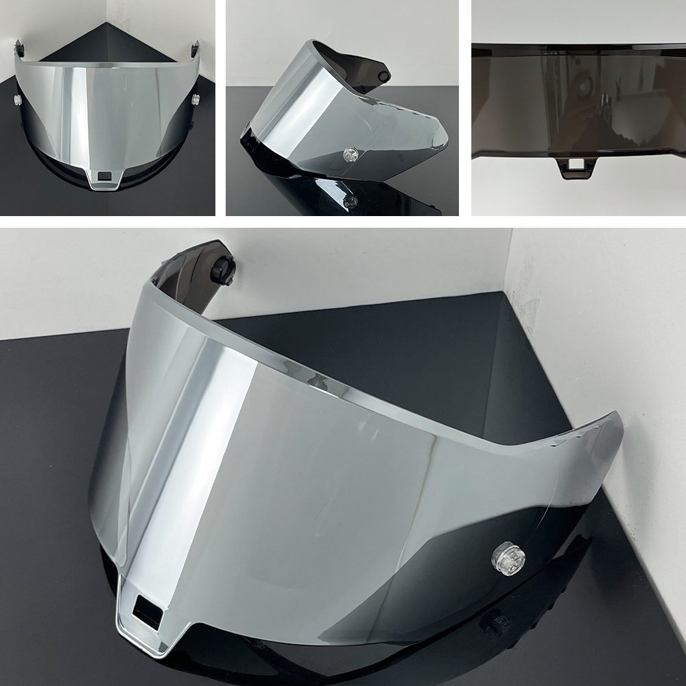 Sr10 Helmet Lens Is Compatible with Sr10 Electroplated Multi-Color Day and Night Universal Color-Changing Lens Sr10 Motorcycle Helmet Mirror
