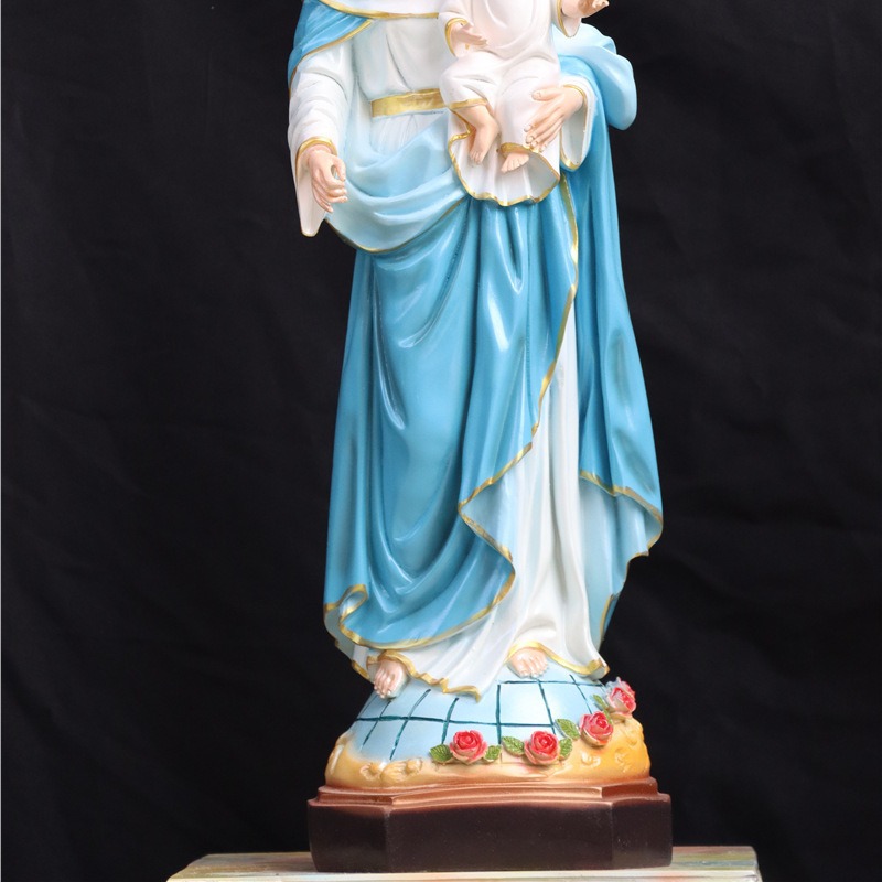 70cm de la enseñanza de la estatuilla de la resina de la familia sala de estar decoración iglesia