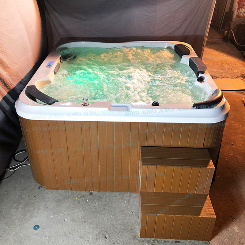 Acrylic hot spring bubble pool SPA bathtub outdoor Villa Swimming Pool 5 People outdoor whirlpool massage pool bathtub