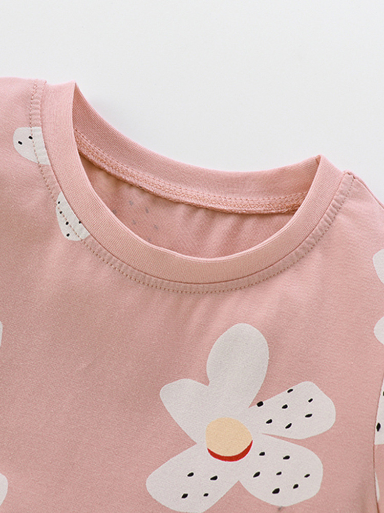 Malwee vestido de los niños de verano nuevo europeo y americano de los niños casual cuello redondo lindo manga corta princesa vestido occidental