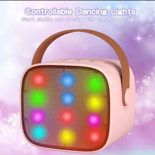 Audio inalámbrico portátil al aire libre de Bluetooth del karaoke del micrófono D20/K12/K13/K11/K16 mini con las luces coloreadas