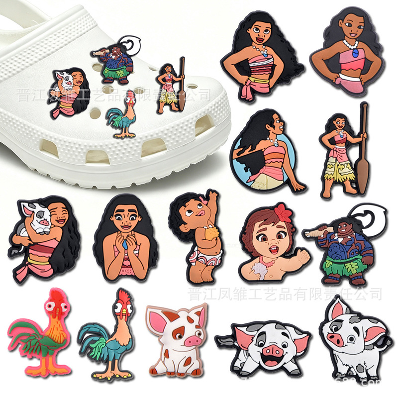 Cross-Border In-Stock Moana-Themed Shoe Accessories, High-End DIY Shoe Charms, Shoe Buckle Decorations, Pvc Soft Rubber Decorative Buckles Cross-Border In-Stock Moana-Themed Shoe Accessories, High-End DIY Shoe Charms, Shoe Buckle Decorations, Pvc Soft Rubber Decorative Buckles