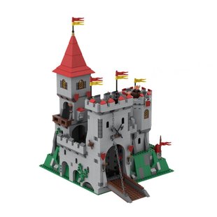 Building Blocks Cross-Border Moc-102994 Medieval Castle 1000+ Particle Number Toys Gift Complete