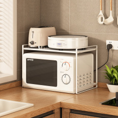 廚房置物架微波爐架廚房用品收納架台面分層烤箱架子放鍋架調料架