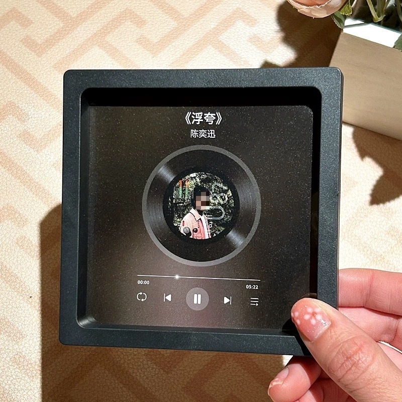 歌う音楽冷蔵庫マグネットフォトフレームビニールレコード、カップル、友人、親友用|undefined