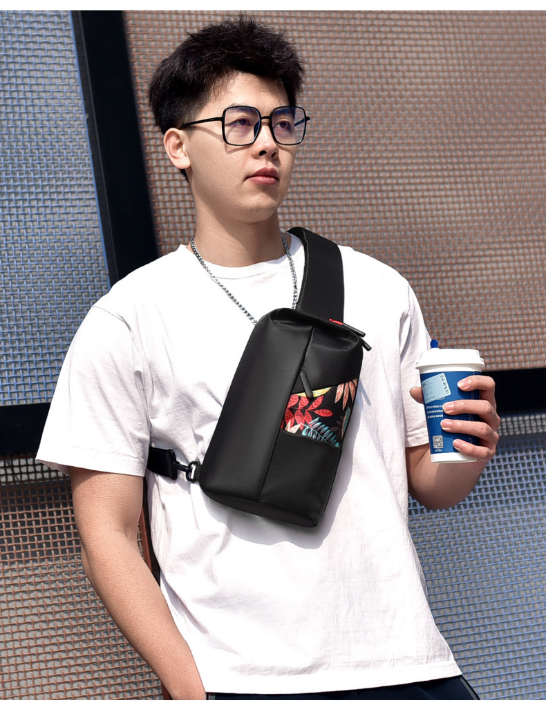 Nueva mochila de polister para hombres bolso de computadora tendencia de moda impresin bolso de pecho bolso de mensajero al por mayorpicture18