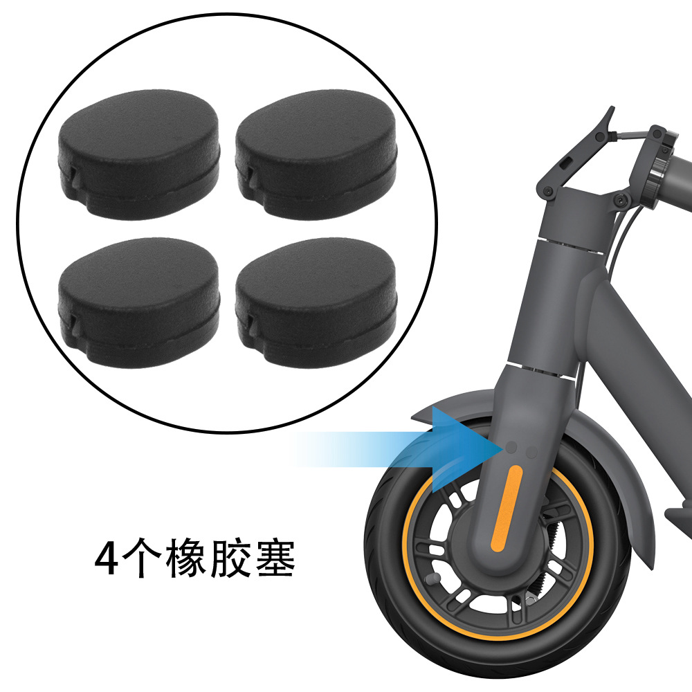 Para los accesorios de scooter eléctrico Naenbo Max G30 rueda delantera cubierta decorativa tapón de goma tapón 4pcs