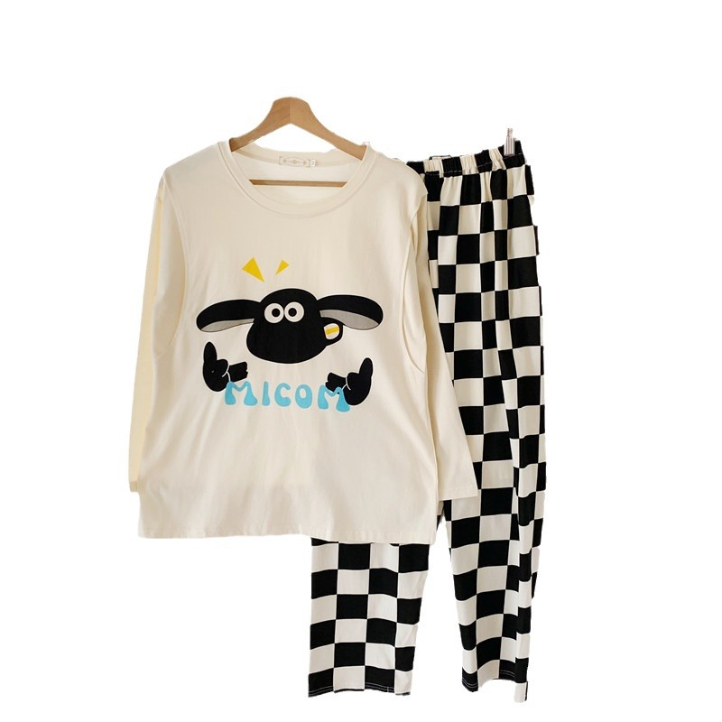 Ropa de confinamiento Algodón puro primavera, verano y otoño homewear posparto traje prenatal de las mujeres embarazadas más tamaño cómodo pijamas de enfermería con almohadilla en el pecho image 6