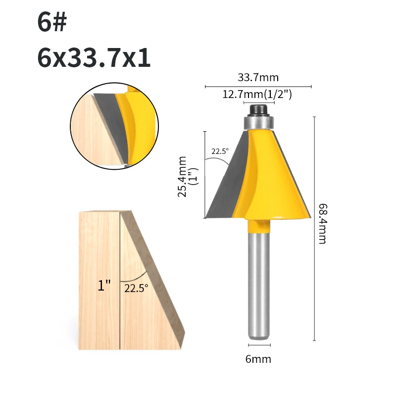 3-piece set of bevel angled knife high-grade bevel edge knife bevel blade woodworking milling cutter 15 degrees 22.5 degrees 30 degrees bevel angle knife
