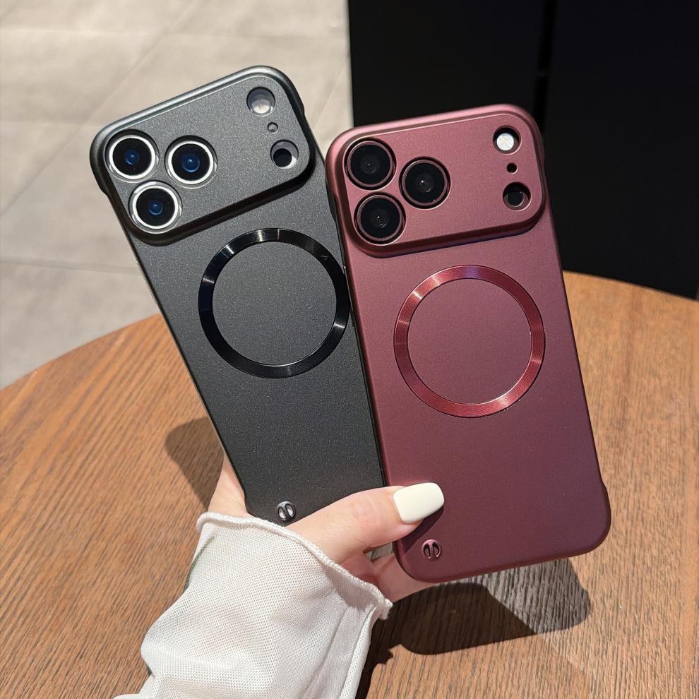 适用苹果18Pro手机壳iPhone17Promax高级感磁吸无边框车载保护16