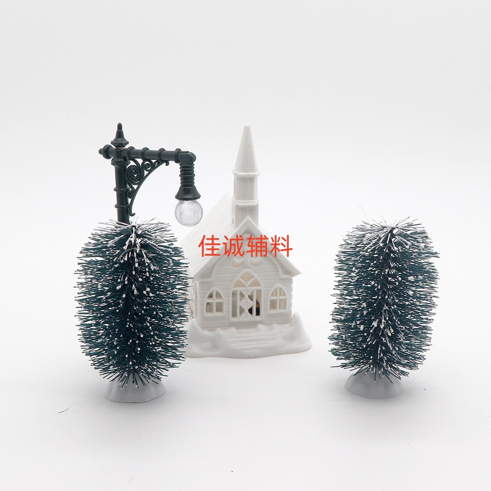 墨绿白底圣诞树 椭圆 6.5CM.jpg
