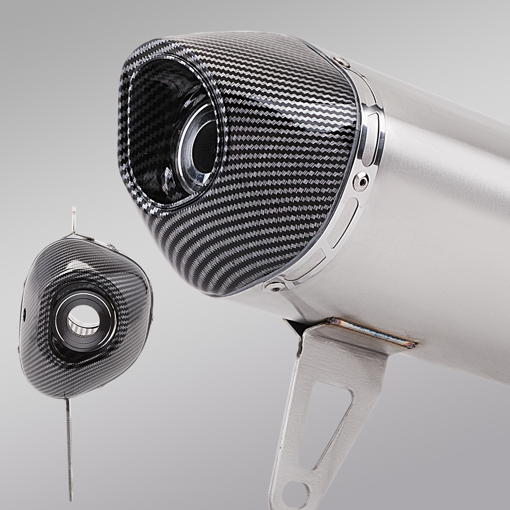 Motorcycle Exhaust Pipe Xmax300 Stainless Steel Tail Section Muffler R77 Exhaust Pipe 2017-2024