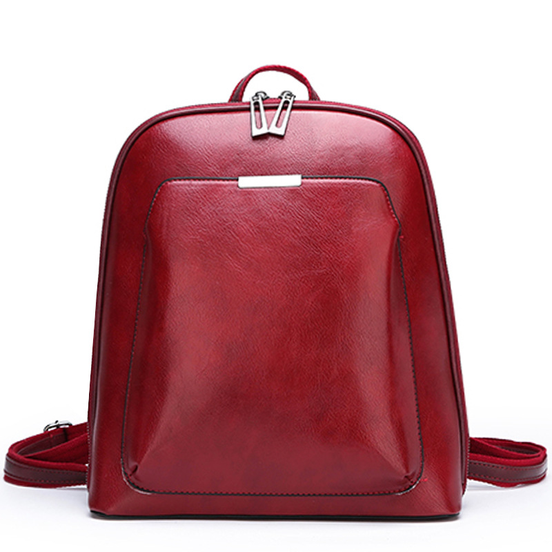 Men's Leather Camera Backpack For Business Travel And Storage_voghion.com
