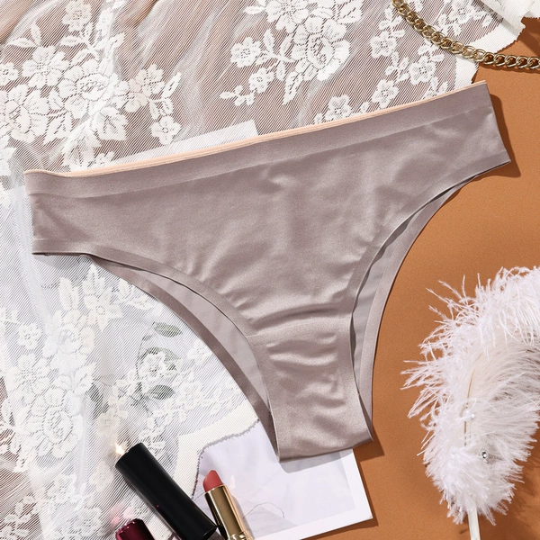 D pants light coffee (100% silk crotch)