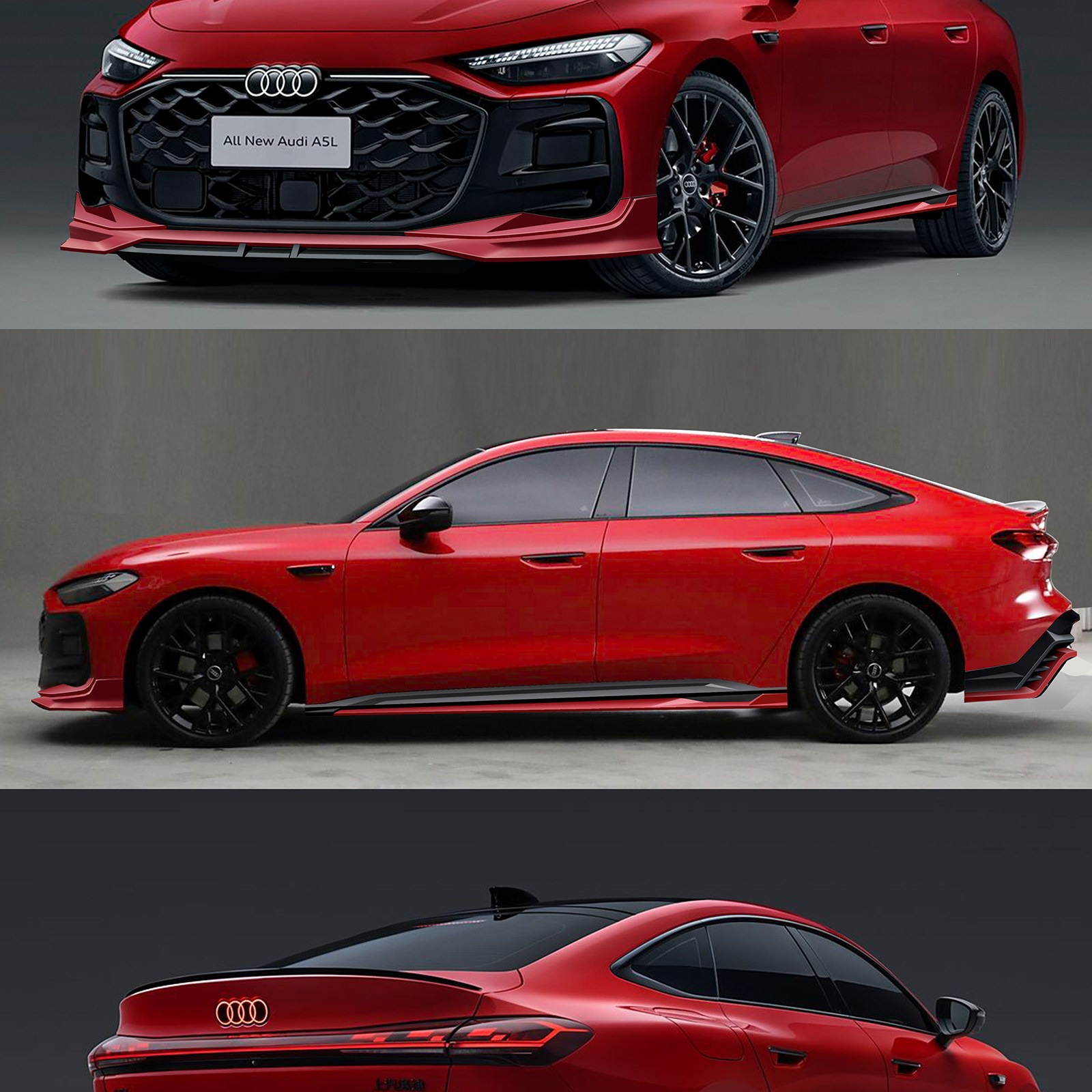 Saic Audi A5L Faw Sports Body Kit Front Spoiler Side Skirts Rear Lip Spoiler Modified Decorative Accessories