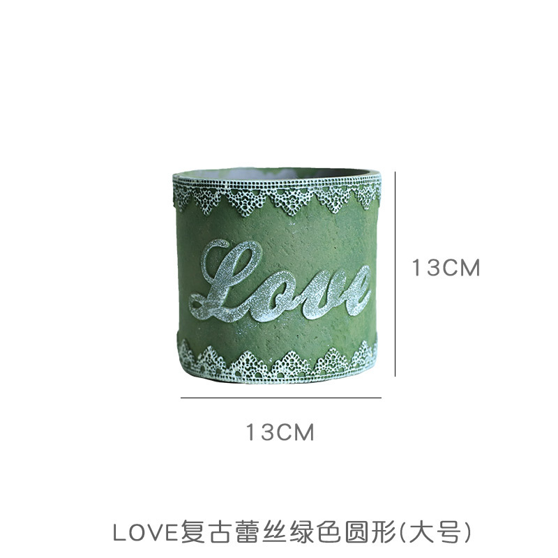 빈티지 돼지 고기 분지 대형 라운드