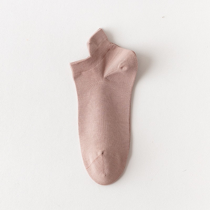 Primavera y verano, calcetines de barco de algodón de color sólido, calcetines de algodón sin costura, calcetines de algodón invisibles para hombres, embalaje independiente