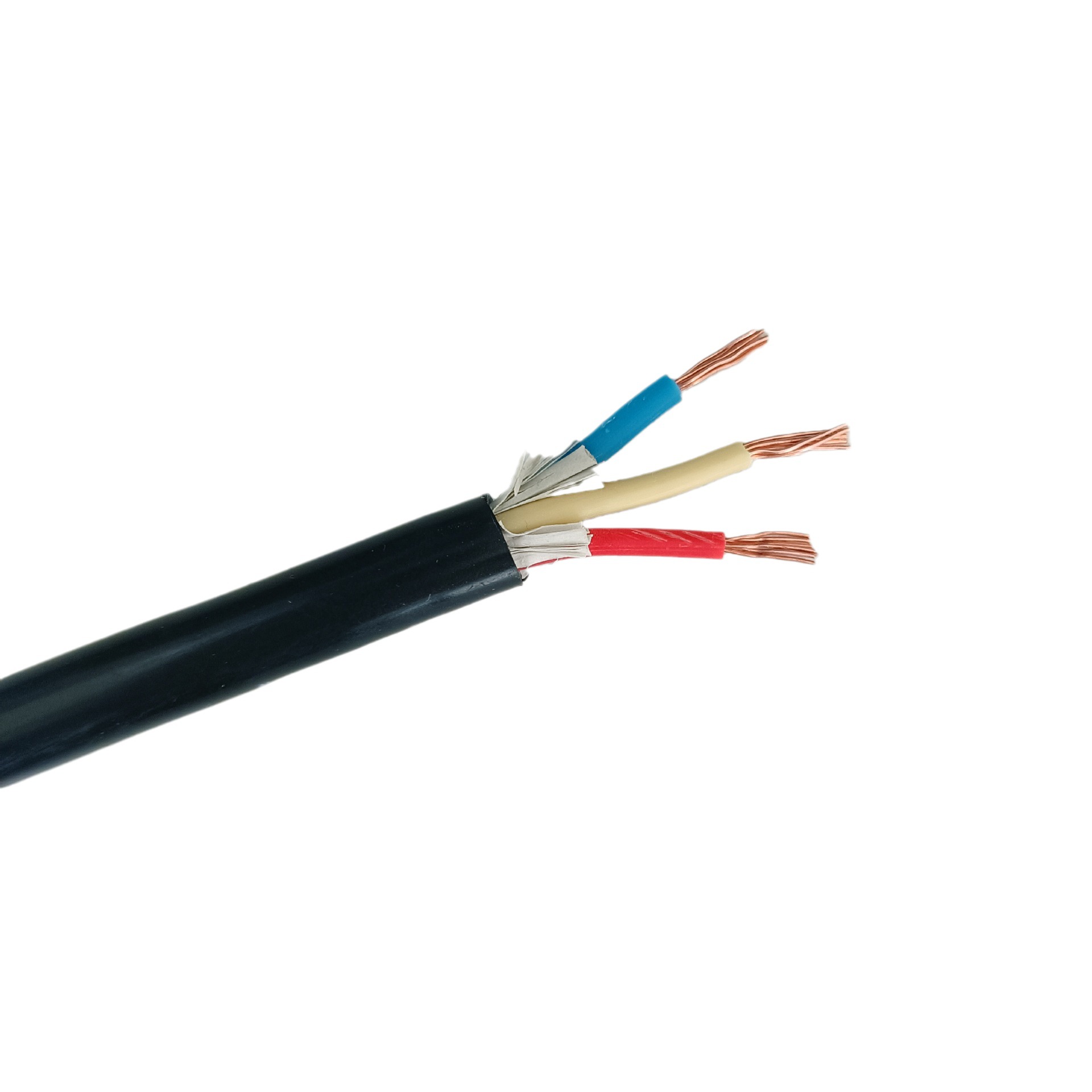 矿用电力电缆 无氧铜芯电源线MVV-0.6/1  3*4平方煤安证齐全