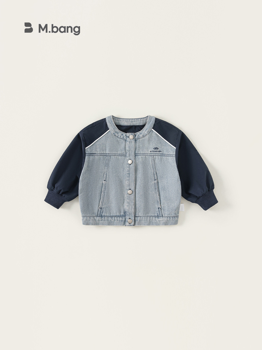 Ropa infantil Youbao, chaqueta de primavera y otoño para niños, chaqueta vaquera elegante para niños pequeños y niños.