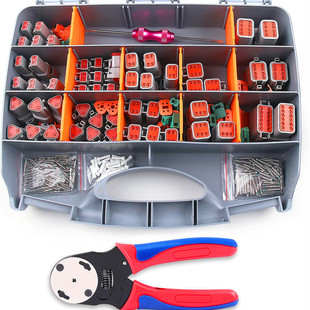 DT connector kit 2/3/4/6/8/12 pin connector German crimping tool 338pcS suit