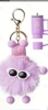 6cm-1 light purple A【light gold hardware】【35# lobster buckle + 30# flat circle + 4 sections o chain】