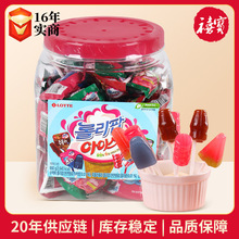 韩国进口乐天冰淇淋棒棒糖660g(60支)多种口味糖果零食水果味硬糖