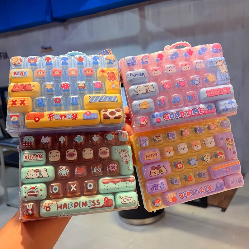 Mood Relief Station Stress Relief 26-Key Toy Keychain Fun Stress Relief Gift for Students and Children School Bag Pendant Mood Relief Station Stress Relief 26-Key Toy Keychain Fun Stress Relief Gift for Students and Children School Bag Pendant